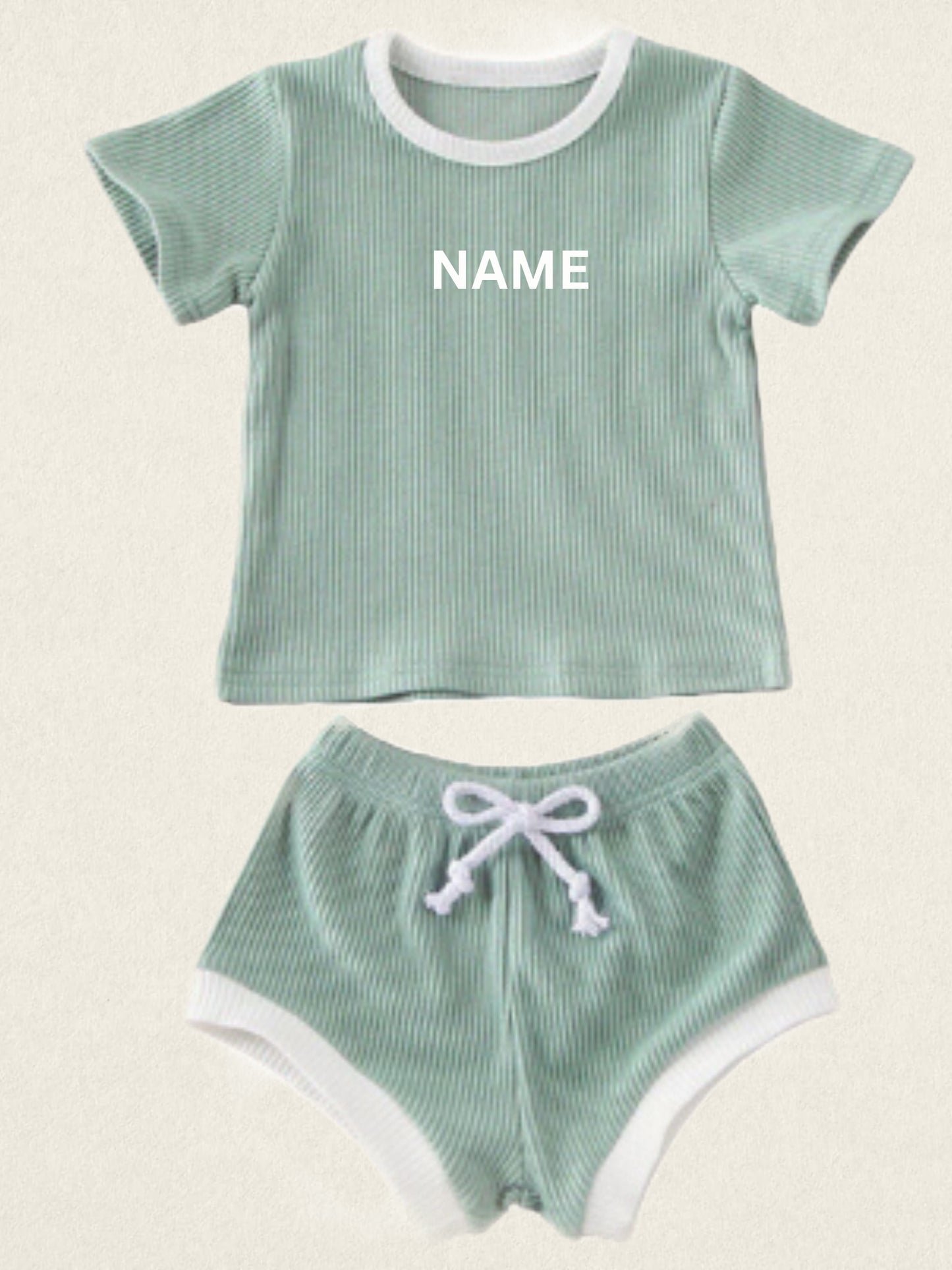 Ribbed Summer Set- Mint