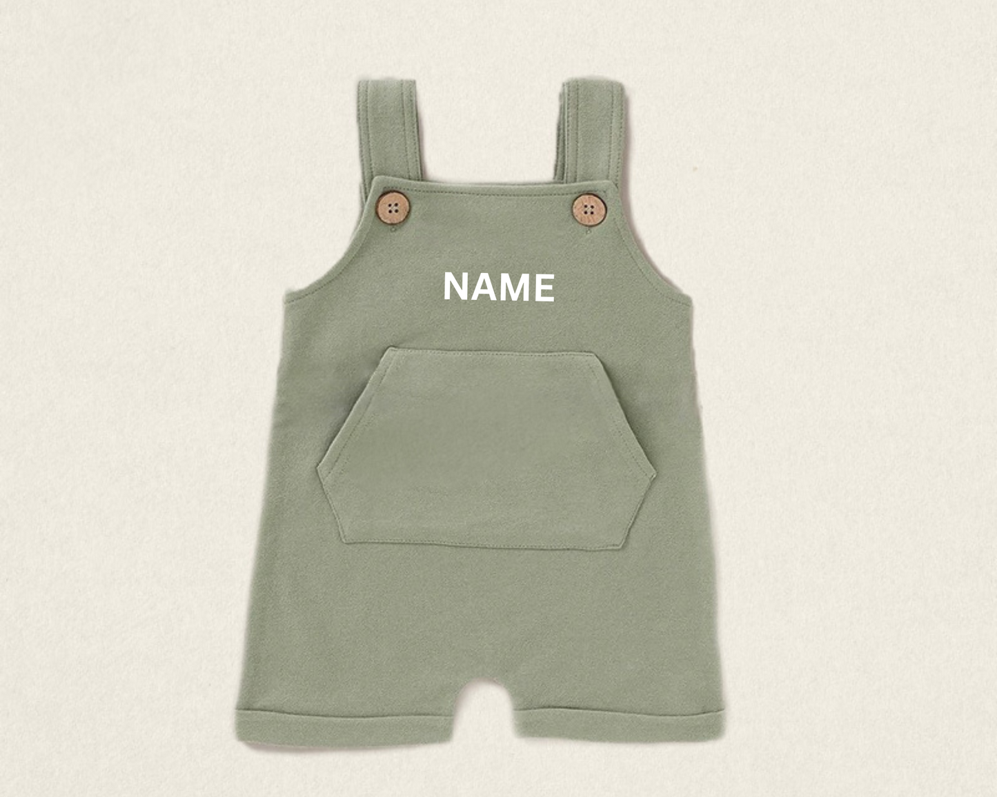 Jay Short Overalls- Sage Green